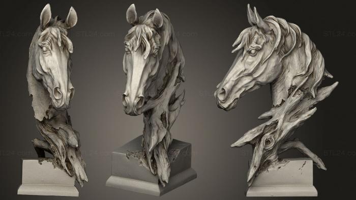 Маски и морды животных (Лошадь 10, MSKJ_0308) 3D модель для ЧПУ станка